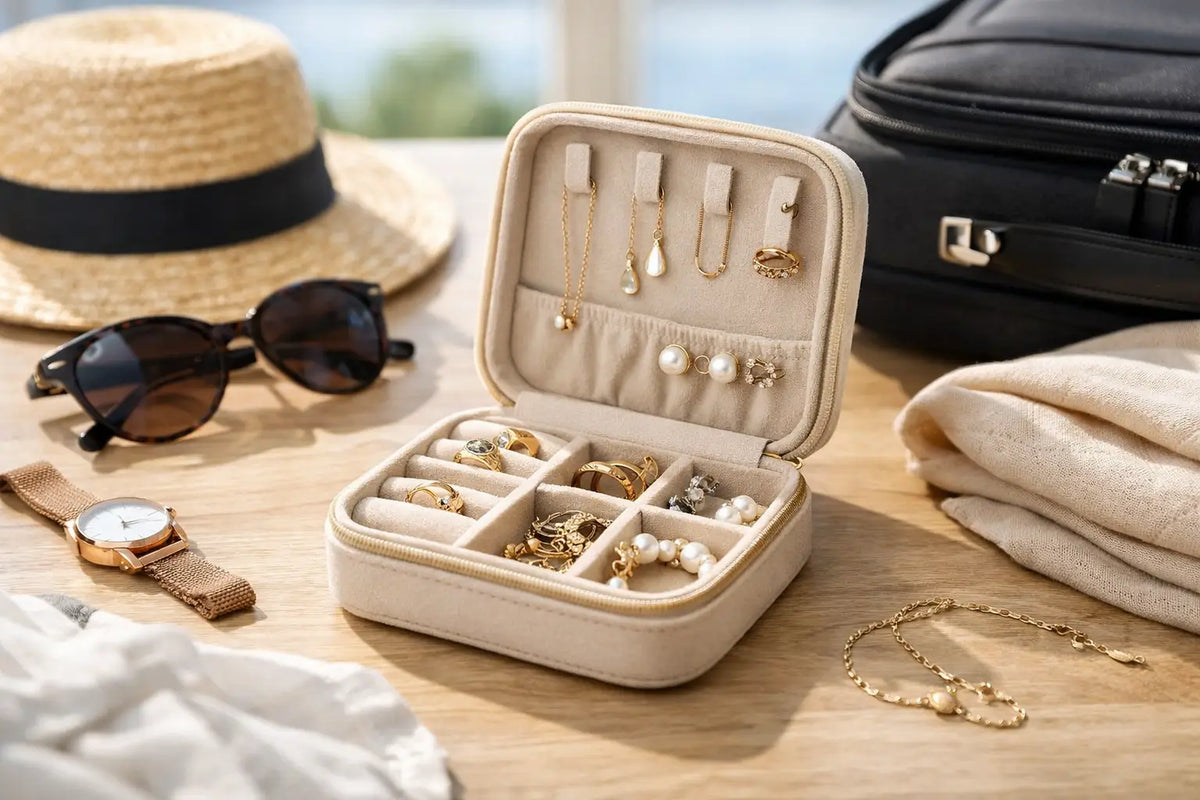 Come conservare i gioielli in viaggio senza nodi