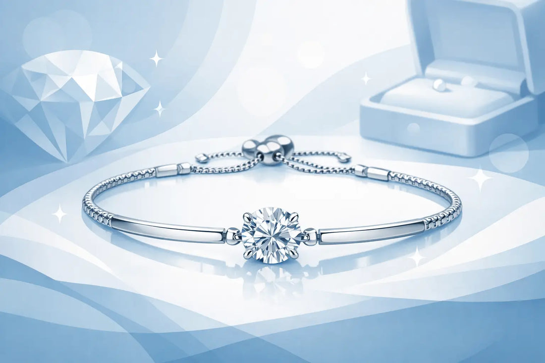 Bracciale in Argento con Moissanite – 0,7 ct
