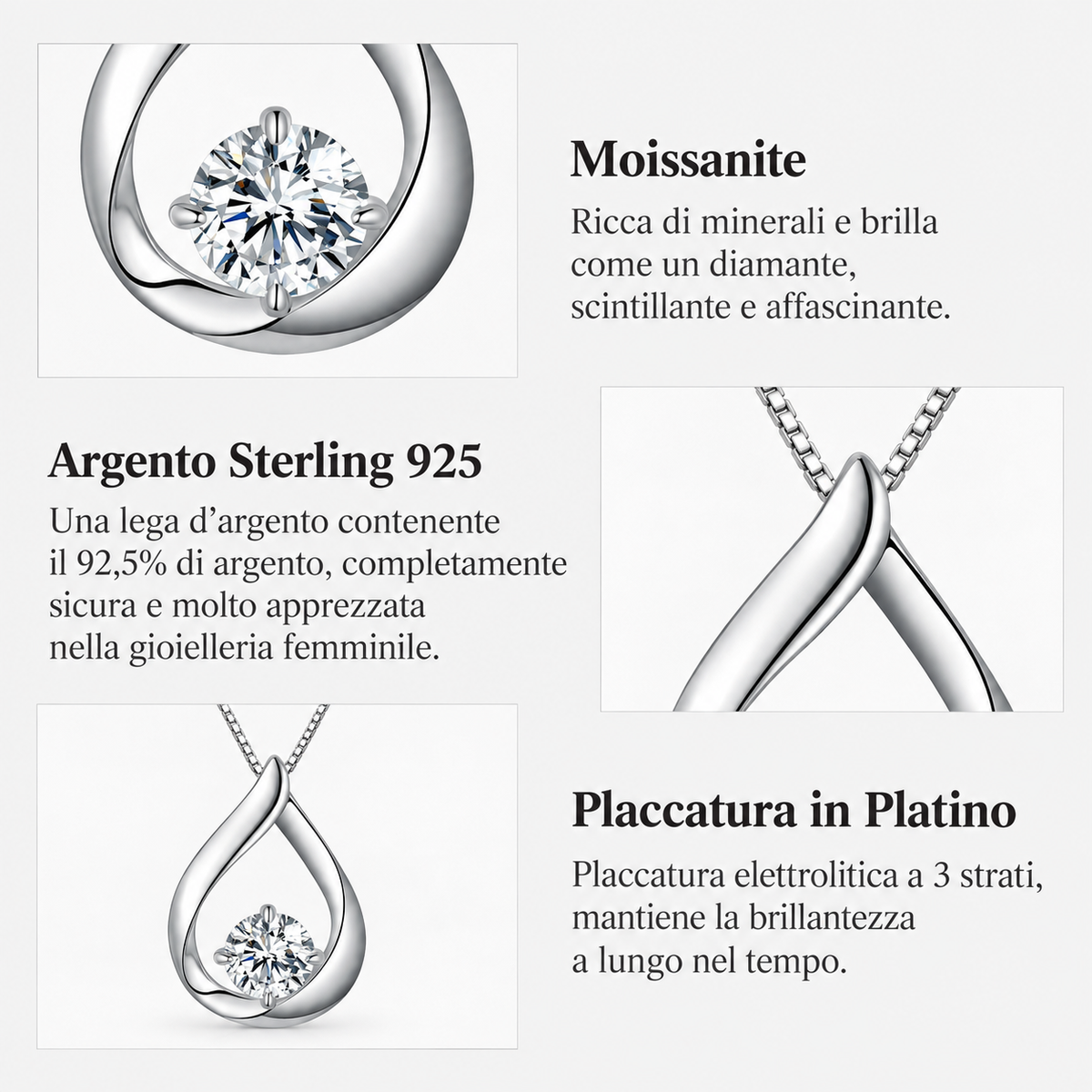 Collana Goccia Luce