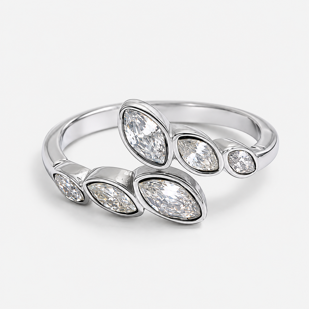 Anello Marquise - acciaio inossidabile