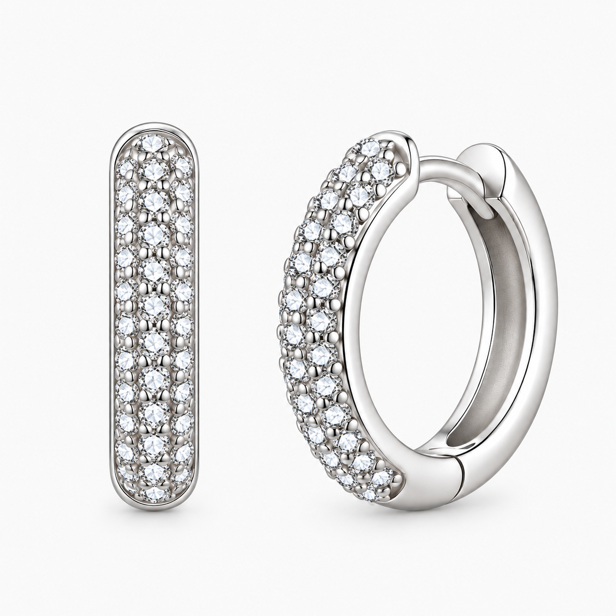 Orecchini Creoli Pavé