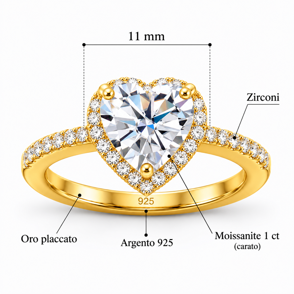 Anello Cuore Lumière