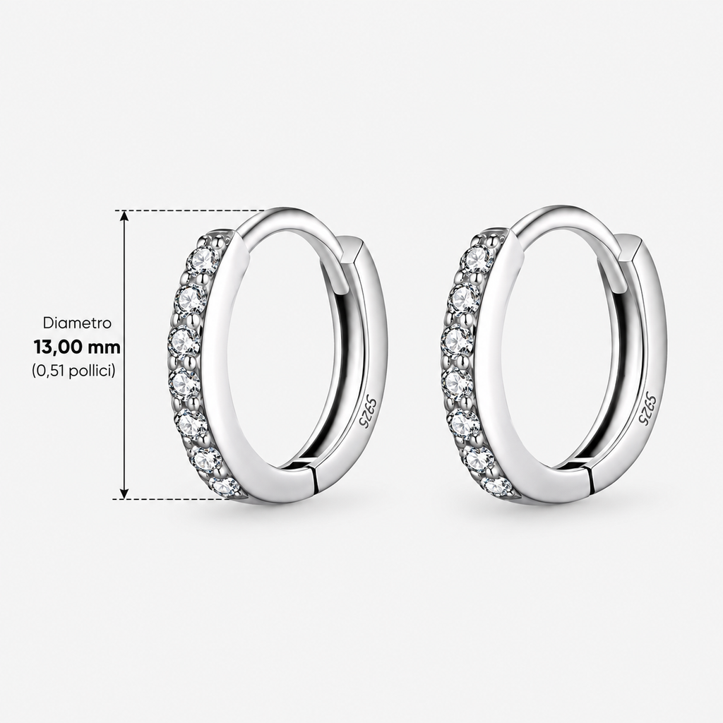 Orecchini Huggie Elegance