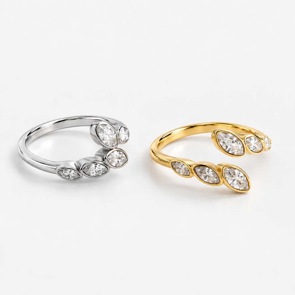 Anello Marquise - acciaio inossidabile