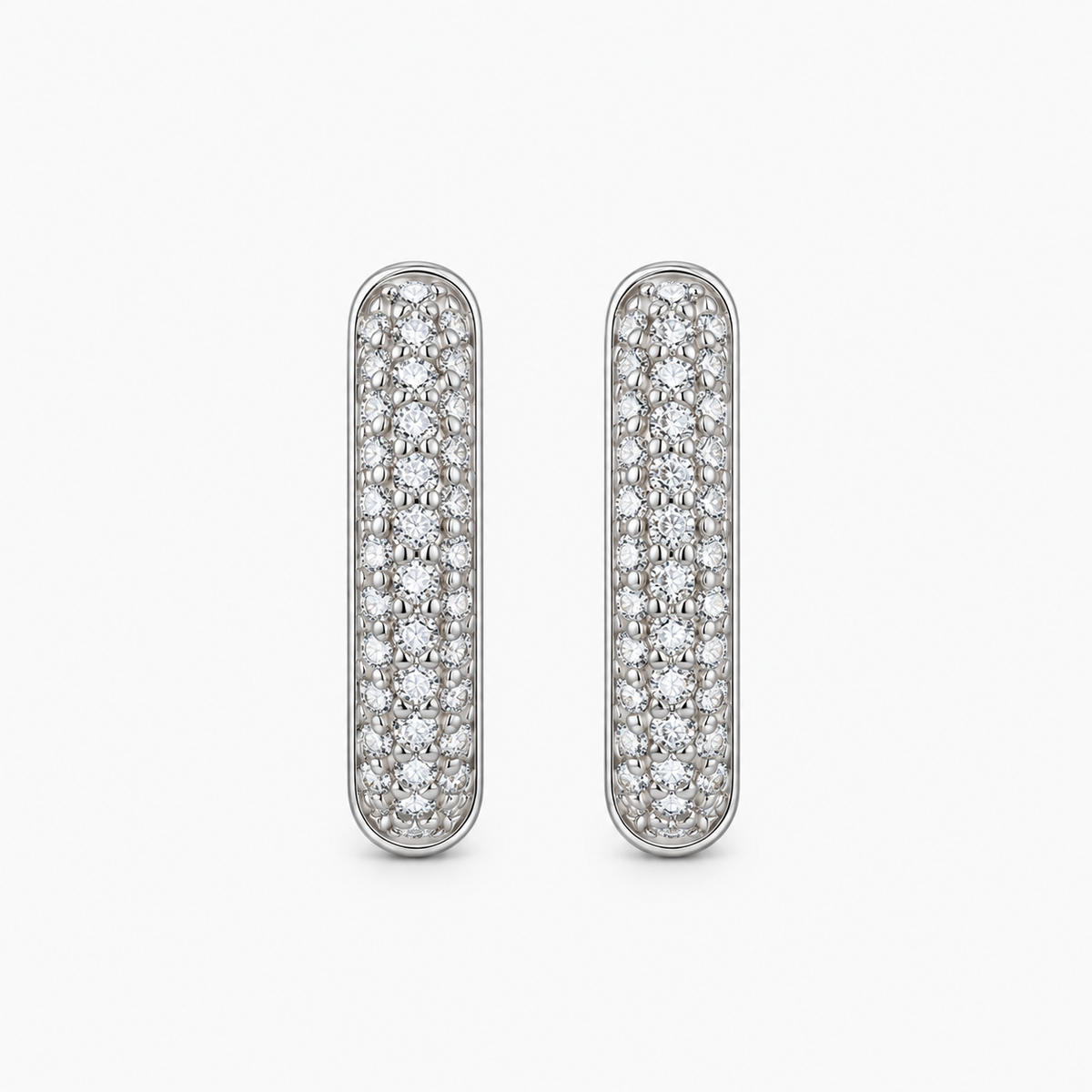 Orecchini Creoli Pavé