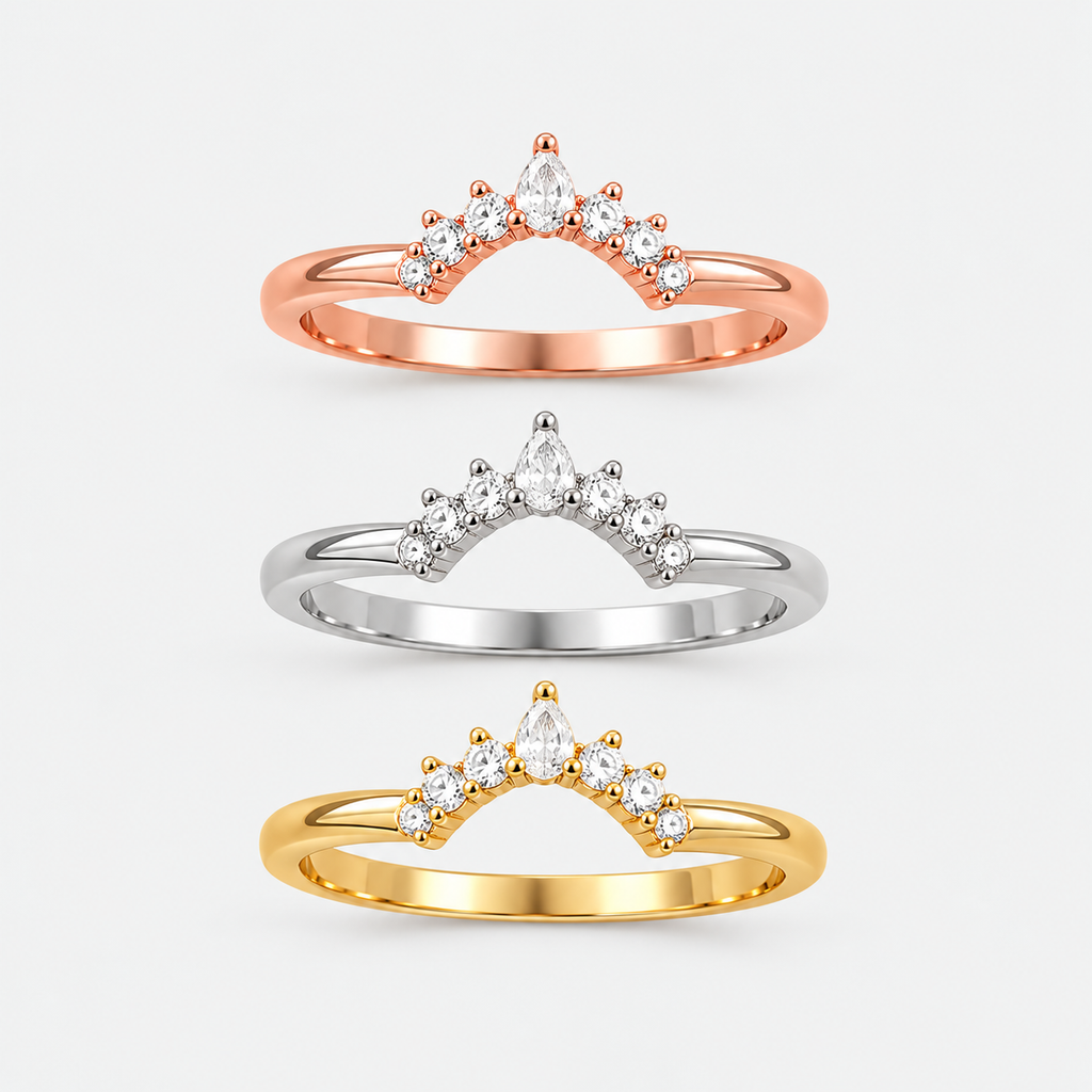 Anello Tiara - acciaio inossidabile