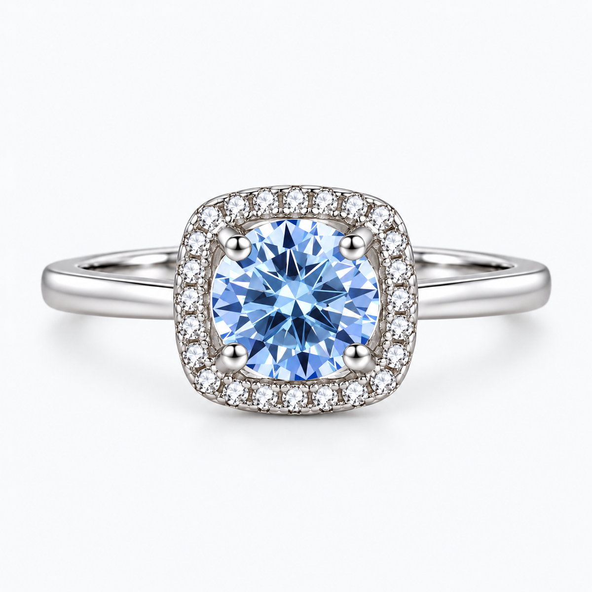 Anello Royal Blue Halo